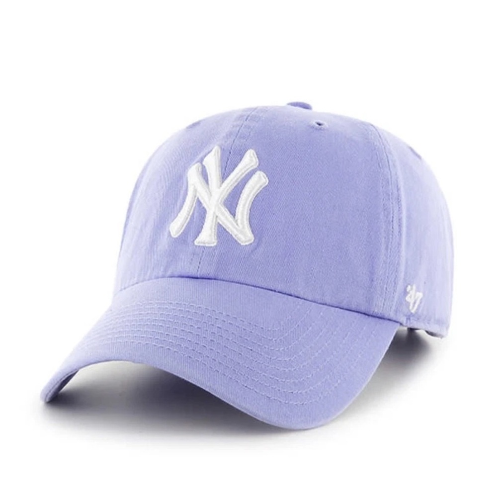 47 Lavender Purple Baseball Cap with White Logo